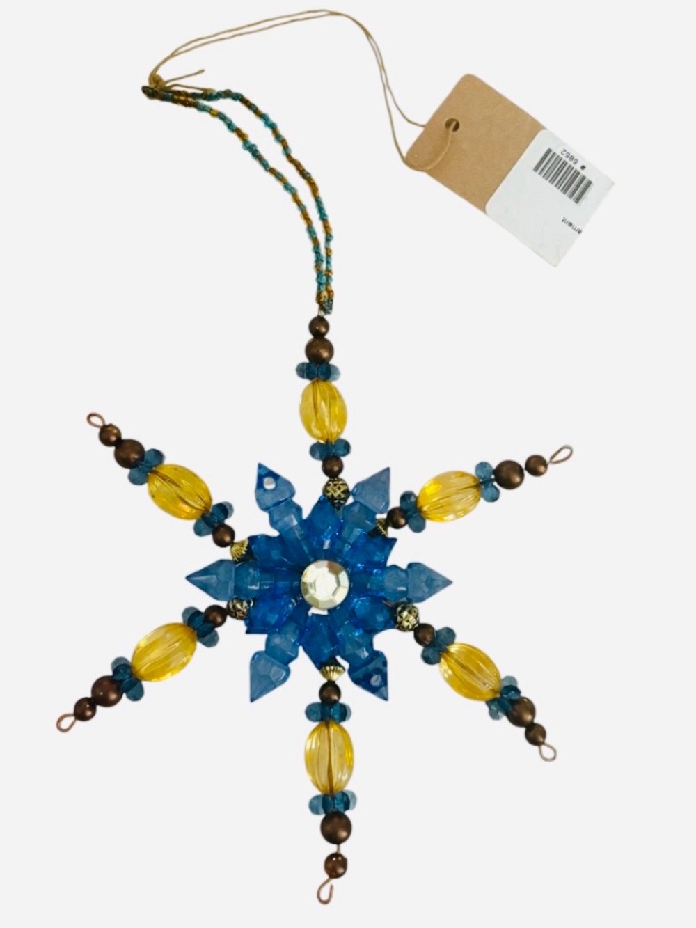CHRISTMAS➕Beaded Snowflake Ornament NWT